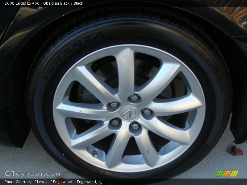 Obsidian Black / Black 2008 Lexus LS 460