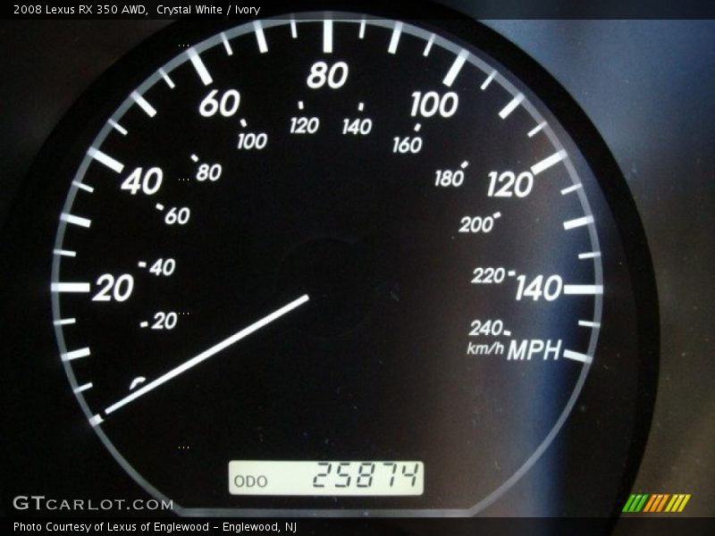 Crystal White / Ivory 2008 Lexus RX 350 AWD