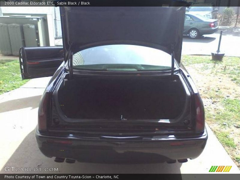 Sable Black / Black 2000 Cadillac Eldorado ETC
