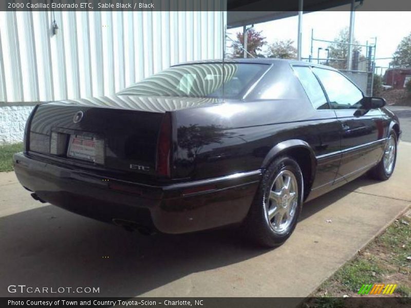 Sable Black / Black 2000 Cadillac Eldorado ETC