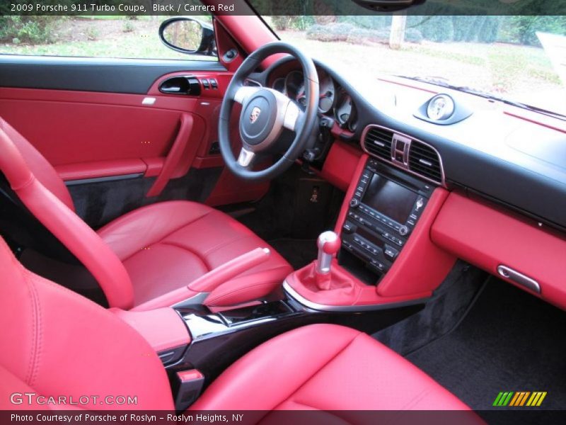 Black / Carrera Red 2009 Porsche 911 Turbo Coupe
