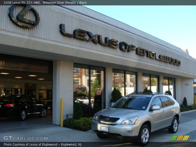 Millenium Silver Metallic / Black 2008 Lexus RX 350 AWD