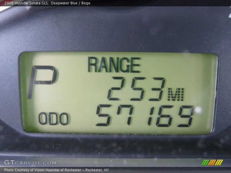 Deepwater Blue / Beige 2008 Hyundai Sonata GLS