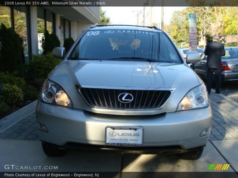 Millenium Silver Metallic / Black 2008 Lexus RX 350 AWD