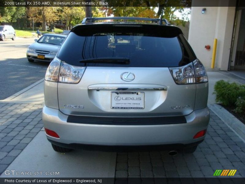 Millenium Silver Metallic / Black 2008 Lexus RX 350 AWD