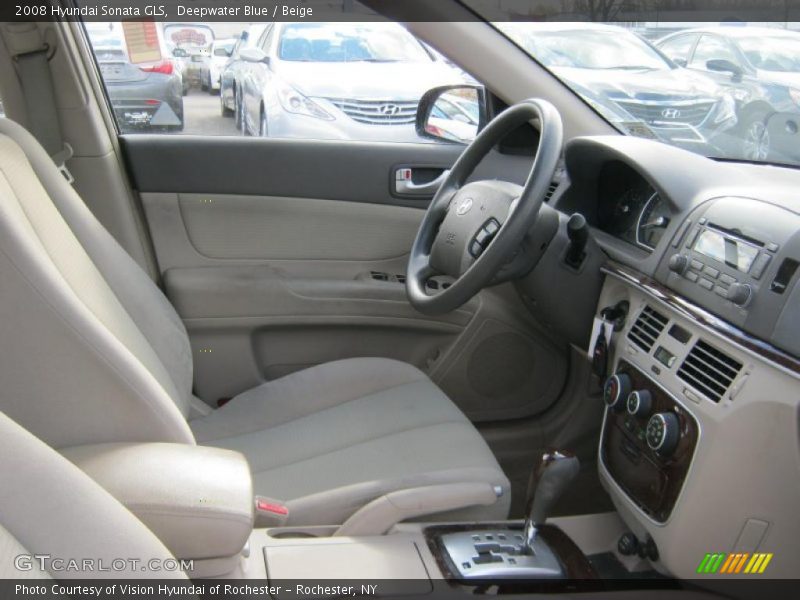 Deepwater Blue / Beige 2008 Hyundai Sonata GLS