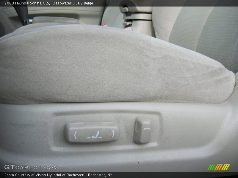 Deepwater Blue / Beige 2008 Hyundai Sonata GLS