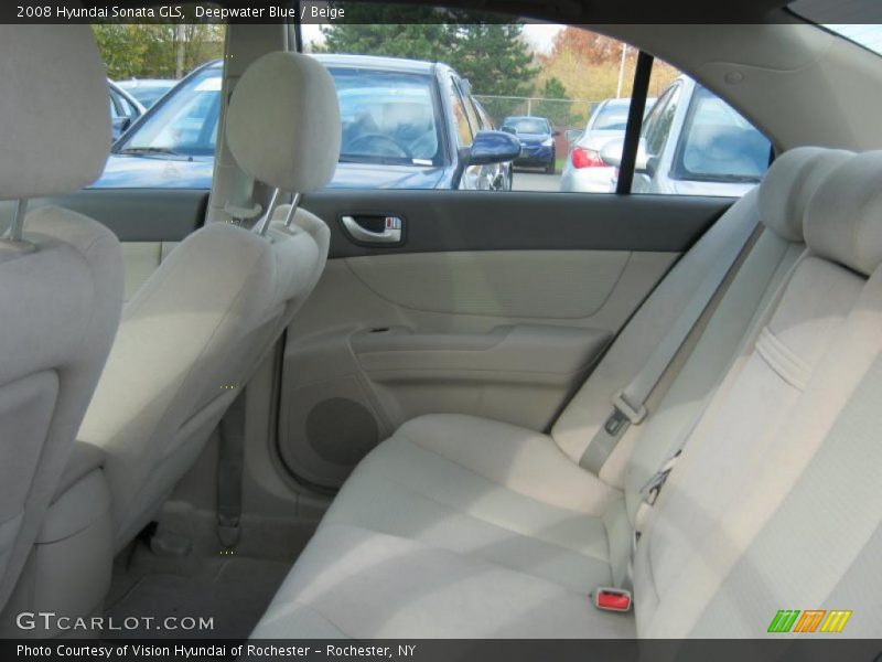 Deepwater Blue / Beige 2008 Hyundai Sonata GLS