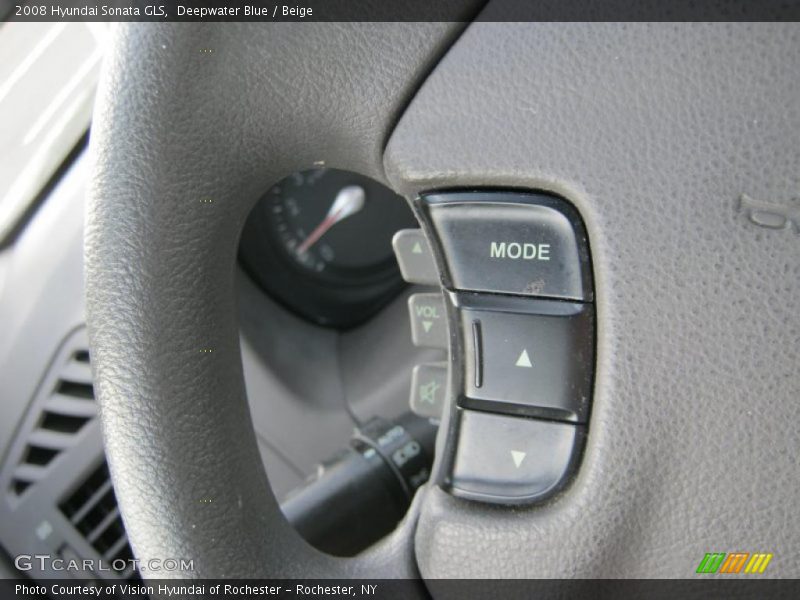 Deepwater Blue / Beige 2008 Hyundai Sonata GLS