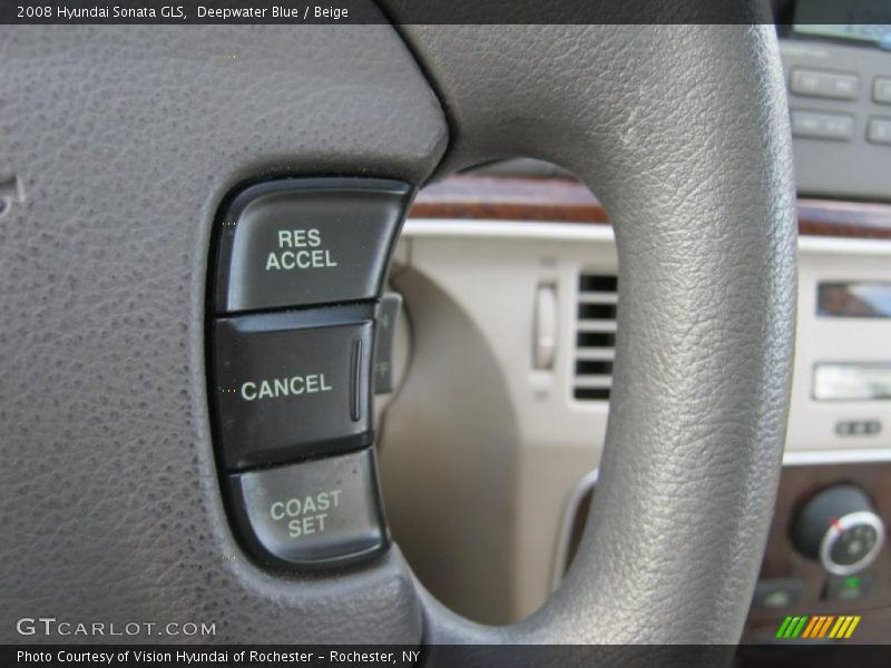 Deepwater Blue / Beige 2008 Hyundai Sonata GLS