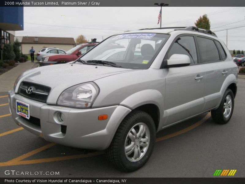 Front 3/4 View of 2008 Tucson Limited