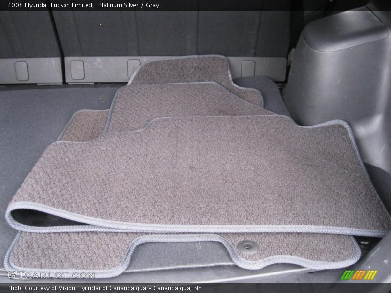 Platinum Silver / Gray 2008 Hyundai Tucson Limited