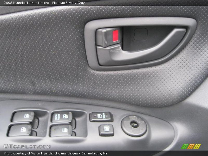 Platinum Silver / Gray 2008 Hyundai Tucson Limited