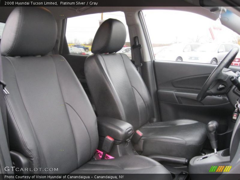 Platinum Silver / Gray 2008 Hyundai Tucson Limited