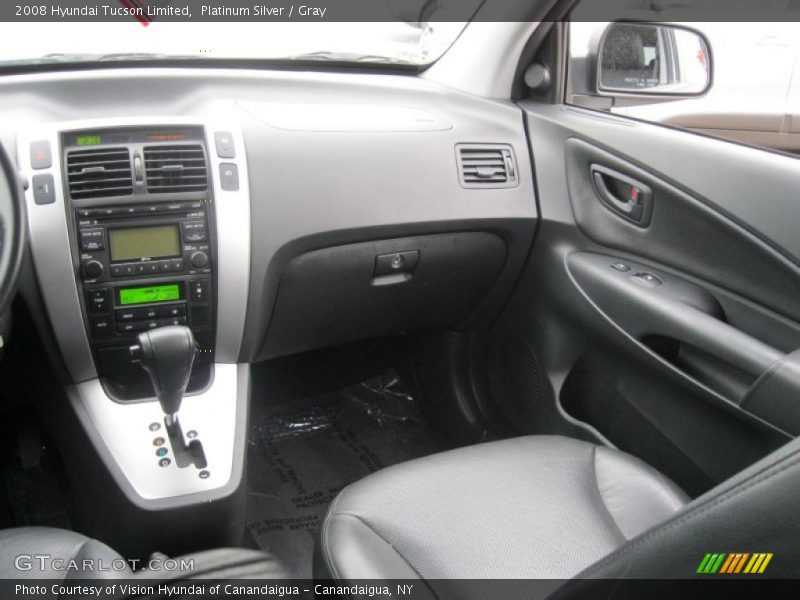 Platinum Silver / Gray 2008 Hyundai Tucson Limited