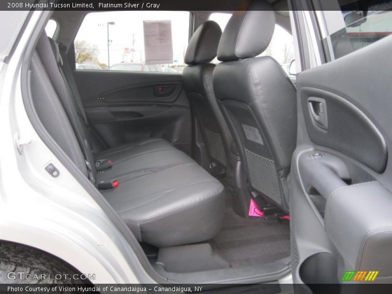 Platinum Silver / Gray 2008 Hyundai Tucson Limited