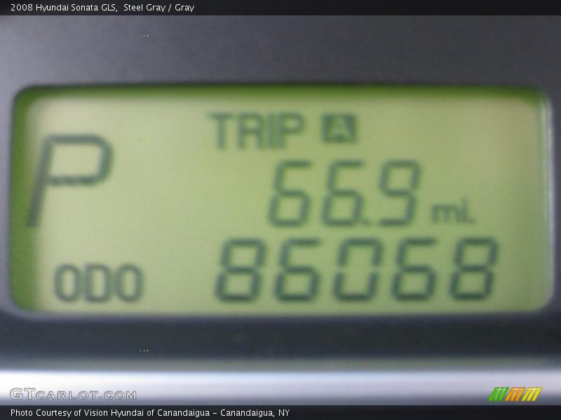 Steel Gray / Gray 2008 Hyundai Sonata GLS