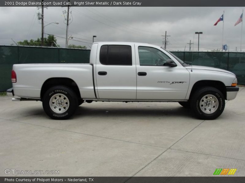  2001 Dakota Sport Quad Cab Bright Silver Metallic