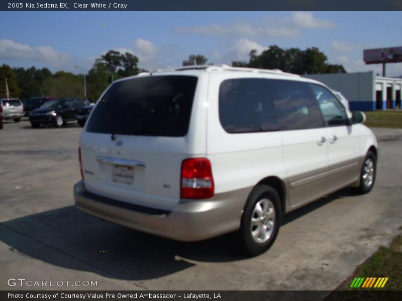 Clear White / Gray 2005 Kia Sedona EX