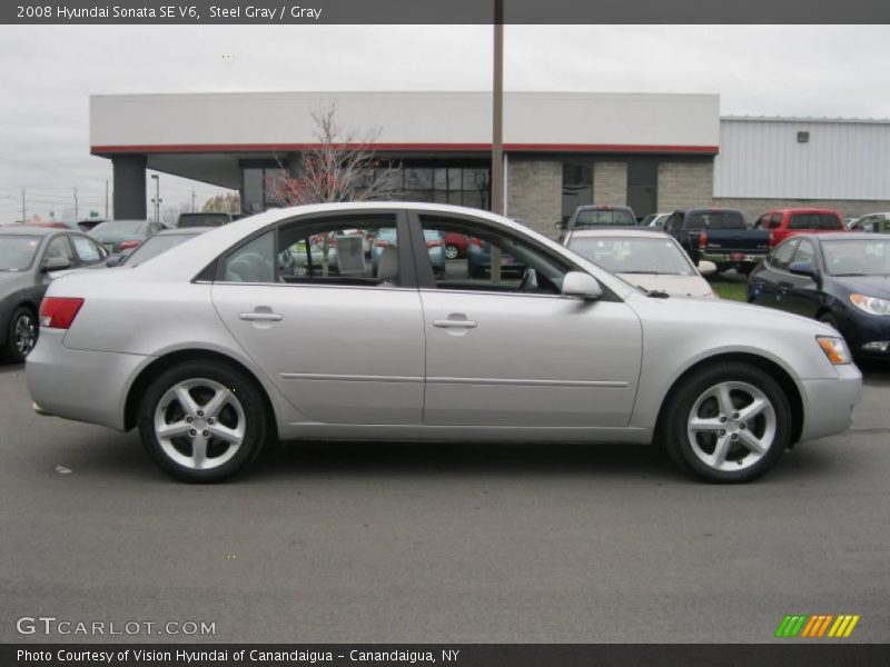 Steel Gray / Gray 2008 Hyundai Sonata SE V6