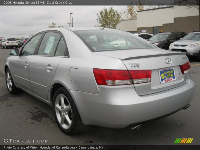 Steel Gray / Gray 2008 Hyundai Sonata SE V6