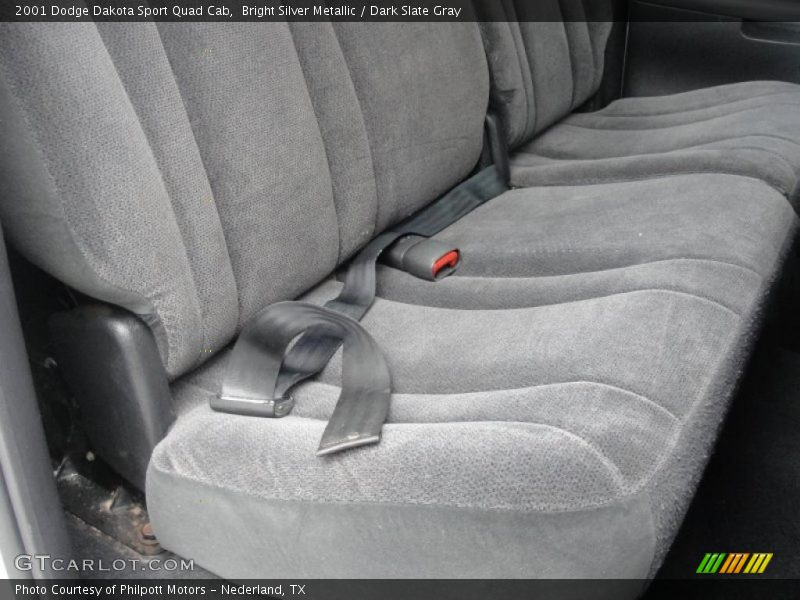 Bright Silver Metallic / Dark Slate Gray 2001 Dodge Dakota Sport Quad Cab