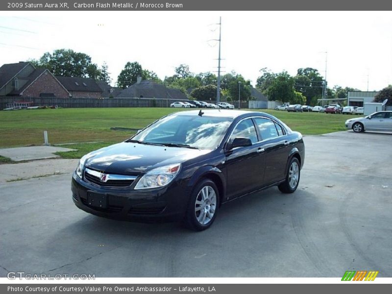 Carbon Flash Metallic / Morocco Brown 2009 Saturn Aura XR