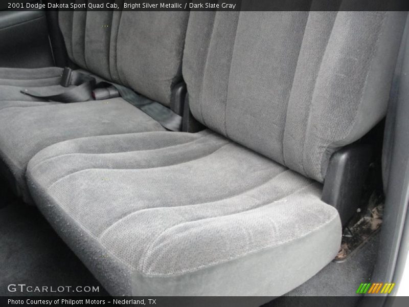 Bright Silver Metallic / Dark Slate Gray 2001 Dodge Dakota Sport Quad Cab