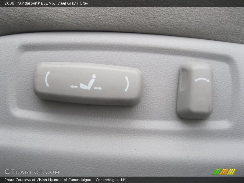 Steel Gray / Gray 2008 Hyundai Sonata SE V6