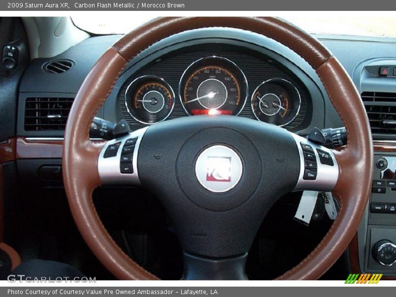 Carbon Flash Metallic / Morocco Brown 2009 Saturn Aura XR