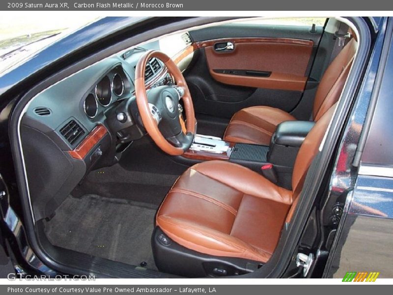 Carbon Flash Metallic / Morocco Brown 2009 Saturn Aura XR