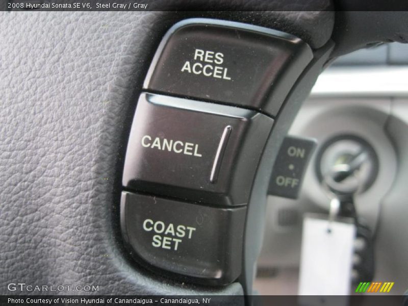 Steel Gray / Gray 2008 Hyundai Sonata SE V6