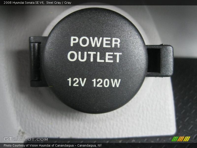 Steel Gray / Gray 2008 Hyundai Sonata SE V6