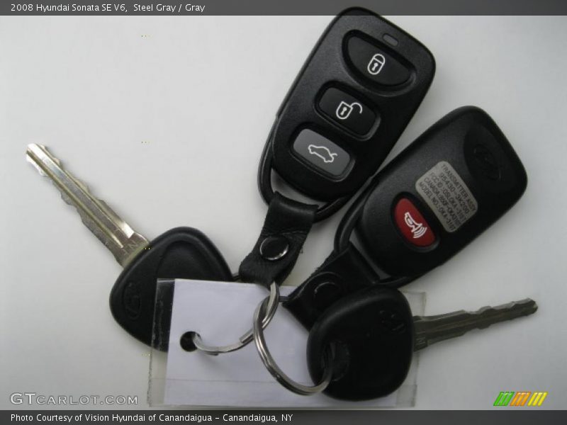 Steel Gray / Gray 2008 Hyundai Sonata SE V6