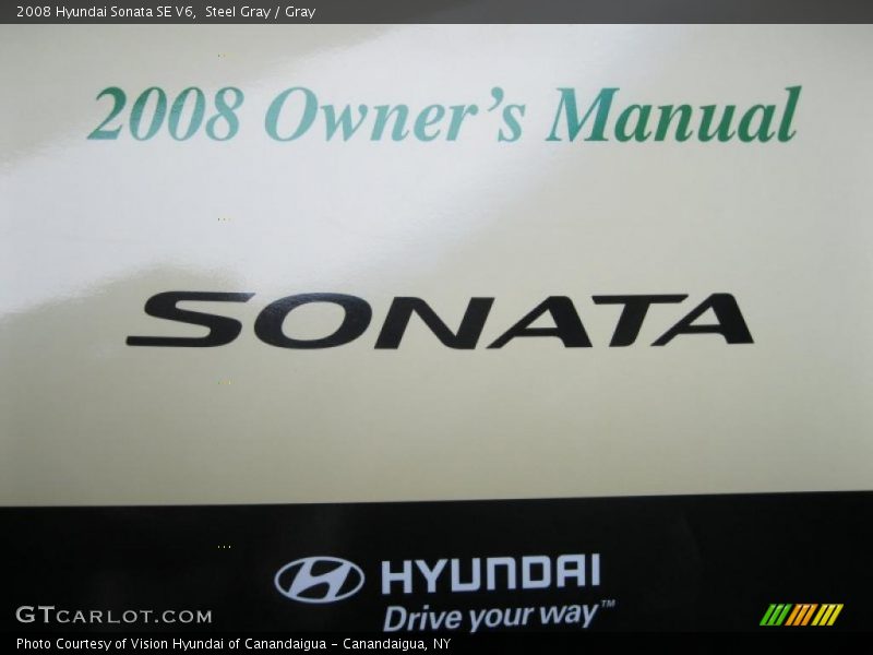 Steel Gray / Gray 2008 Hyundai Sonata SE V6