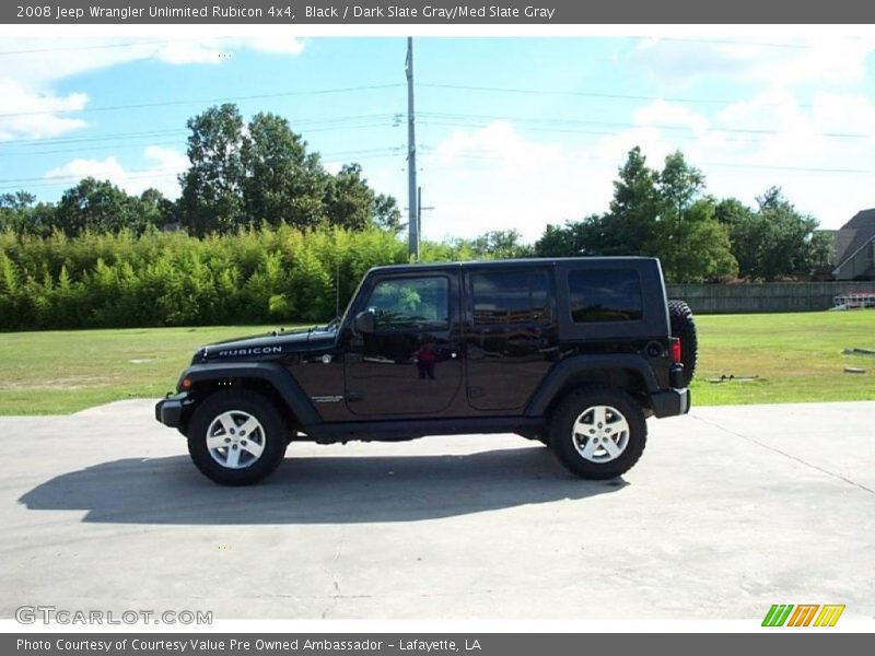 Black / Dark Slate Gray/Med Slate Gray 2008 Jeep Wrangler Unlimited Rubicon 4x4