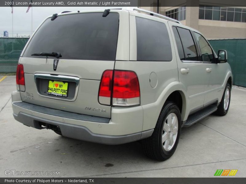 Gold Ash Metallic / Light Parchment 2003 Lincoln Aviator Luxury AWD