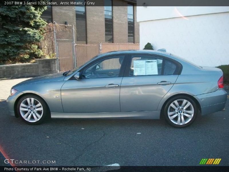 Arctic Metallic / Grey 2007 BMW 3 Series 328i Sedan