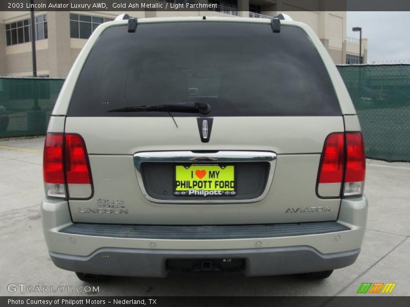 Gold Ash Metallic / Light Parchment 2003 Lincoln Aviator Luxury AWD