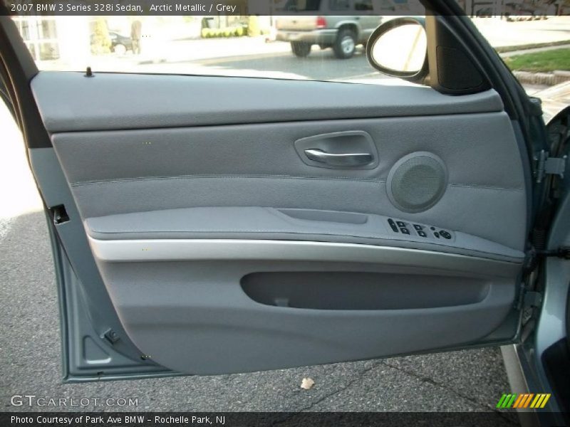 Arctic Metallic / Grey 2007 BMW 3 Series 328i Sedan