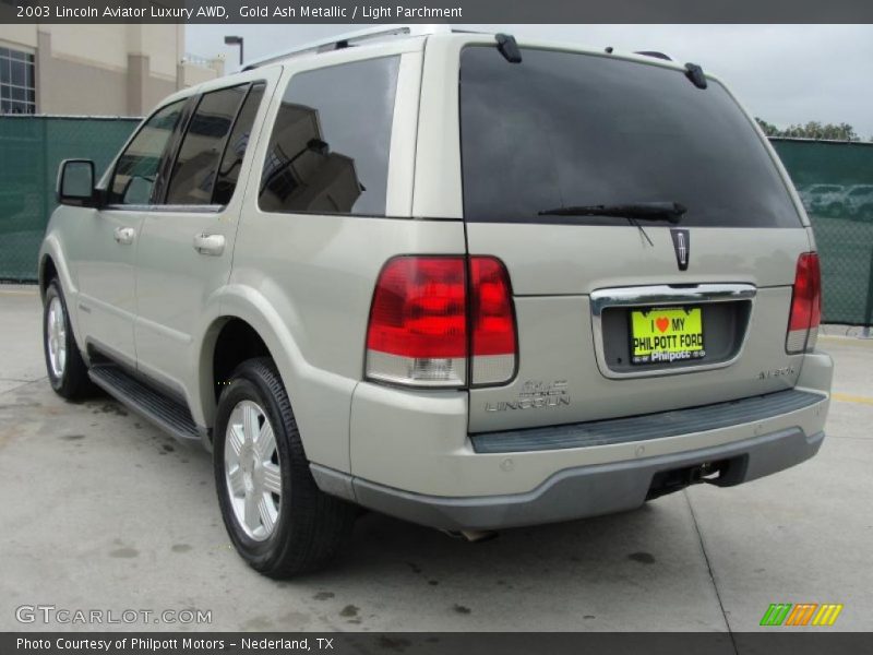 Gold Ash Metallic / Light Parchment 2003 Lincoln Aviator Luxury AWD