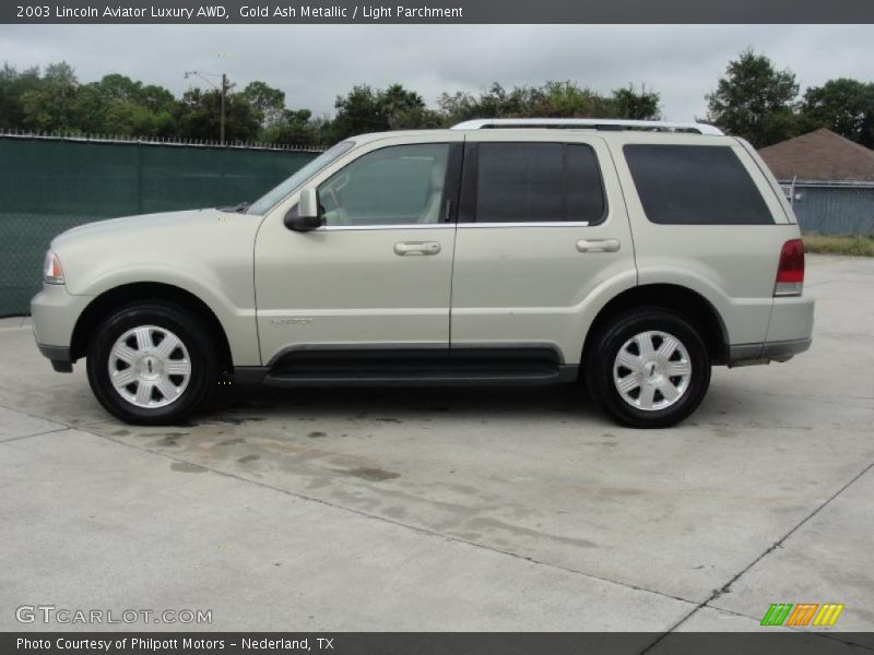 Gold Ash Metallic / Light Parchment 2003 Lincoln Aviator Luxury AWD