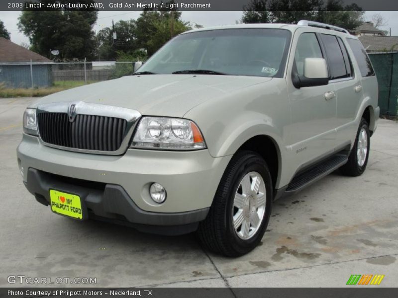 Gold Ash Metallic / Light Parchment 2003 Lincoln Aviator Luxury AWD