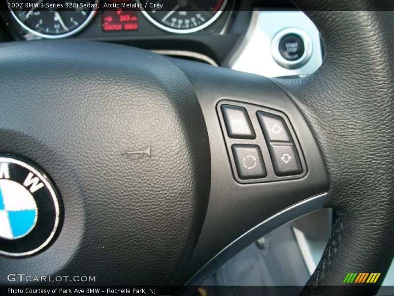 Arctic Metallic / Grey 2007 BMW 3 Series 328i Sedan