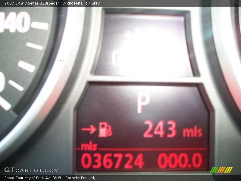 Arctic Metallic / Grey 2007 BMW 3 Series 328i Sedan