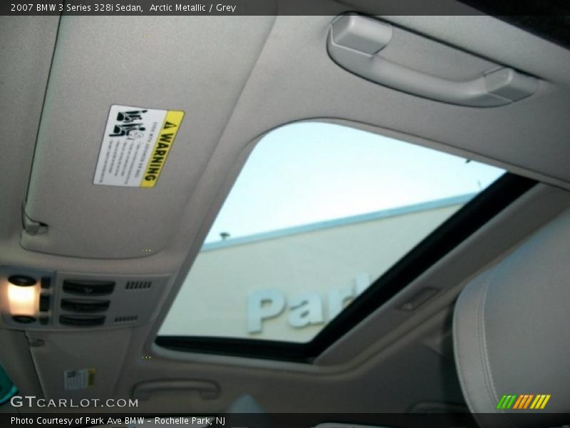 Arctic Metallic / Grey 2007 BMW 3 Series 328i Sedan
