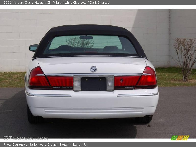 Vibrant White Clearcoat / Dark Charcoal 2001 Mercury Grand Marquis GS