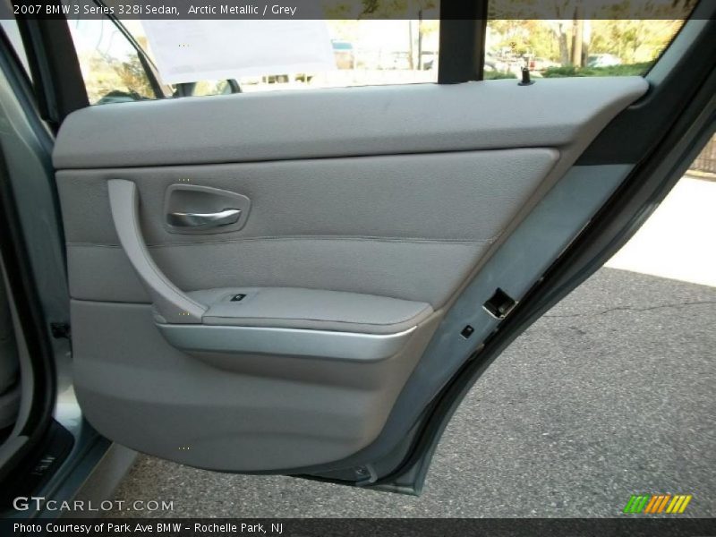 Arctic Metallic / Grey 2007 BMW 3 Series 328i Sedan