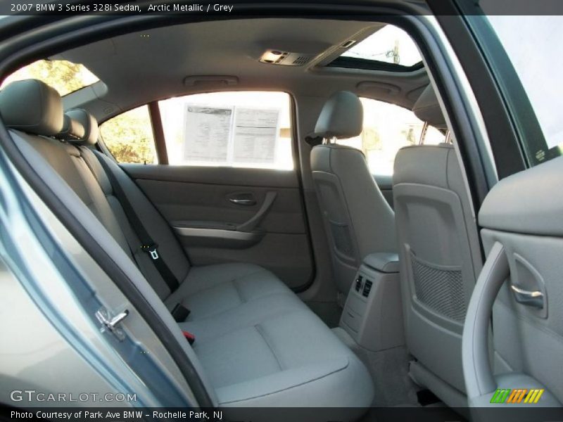 Arctic Metallic / Grey 2007 BMW 3 Series 328i Sedan