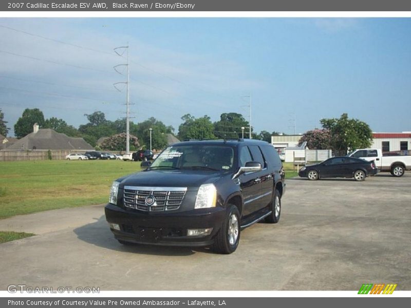 Black Raven / Ebony/Ebony 2007 Cadillac Escalade ESV AWD